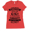 Super Cool Gigi Of A Freaking Awesome Granddaughter Ladies Fitted T-Shirt