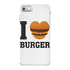 i love burger iPhone 7 Case