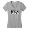 american dad black Women's V-Neck T-Shirt