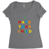 i hate your child Women's Triblend Scoop T-shirt