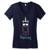 i choose to be a unicorn 2 Women's V-Neck T-Shirt
