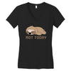 Sloth Says Not Today Women's V-Neck T-Shirt