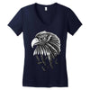 eagle ornate Women's V-Neck T-Shirt