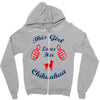 this girl love her chihuahua Zipper Hoodie