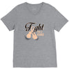 Fight For a Cure Uterine Cancer Awareness V-Neck Tee