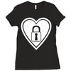locked Ladies Fitted T-Shirt