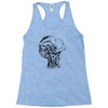 robot girl machine Racerback Tank