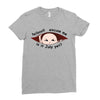 July Peeking Out Asian Baby Boy Ladies Fitted T-Shirt