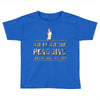 one by one penguins stealing Toddler T-shirt