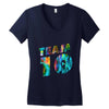 team 10 colorful Women's V-Neck T-Shirt