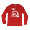 eat sleep sail repeat Long Sleeve Shirts