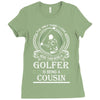 Golfer Cousin Ladies Fitted T-Shirt