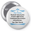 Dear Daddy, Thanks for Being my Dad Baby Boy Letter to Father Pin-back button