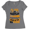 My Wife Is Super Awesome Her Husband Women's Triblend Scoop T-shirt