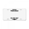 Double Trouble On The Way License Plate