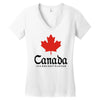 canada ice hockey Women's V-Neck T-Shirt