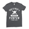 This Is What A Bad Ass Pawpaw Looks Like Ladies Fitted T-Shirt