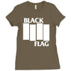 black flag new Ladies Fitted T-Shirt