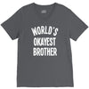 world`s okayest brother V-Neck Tee