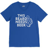 this beard needs beer V-Neck Tee