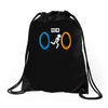 portal bathroom parody video game Drawstring Bags