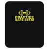 safe sex train gym workout funny gift Mousepad