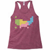 periodic table of america Racerback Tank