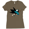 jose sharks youth Ladies Fitted T-Shirt