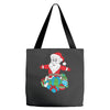 santa with piles of christmas Tote Bags