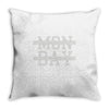 mon day Throw Pillow