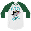 Grandpa Shark -Shark Do Do Do 3/4 Sleeve Shirt