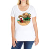 an amazing sand castle Ladies Curvy T-Shirt