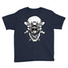 butter skull black Youth Tee