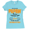 I'm Called Papaw Because I'm Way Too Cool To Be Called Grandfather Ladies Fitted T-Shirt