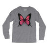 breast cancer butterfly Long Sleeve Shirts