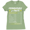 February Girl Facts Aquarius Ladies Fitted T-Shirt