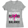Reading Yoga Wine Balance Ladies Fitted T-Shirt