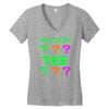 mystery tee shirt random funny cheap t shirt pop culture hipster graph Women's V-Neck T-Shirt
