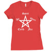 elements pentagram Ladies Fitted T-Shirt