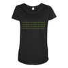 i am a ganius Maternity Scoop Neck T-shirt