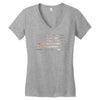 Vintage Usa Flag Women's V-Neck T-Shirt