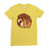 pancake pug Ladies Fitted T-Shirt