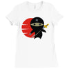 ninja star Ladies Fitted T-Shirt