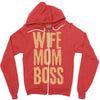 wife mom boss Zipper Hoodie