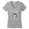 class o f 2018 cool girl Women's V-Neck T-Shirt