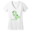 alien believe space sci fi ufo nerd Women's V-Neck T-Shirt