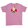 funny flashing naked nude christmas santa claus Youth Tee
