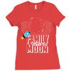 Family Trip To Moon Ladies Fitted T-Shirt