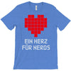 nerd shirt design  herz f&uuml;r nerds computer gaming fun big bang minecr T-Shirt