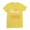 queens are born in october 1969 Ladies Fitted T-Shirt